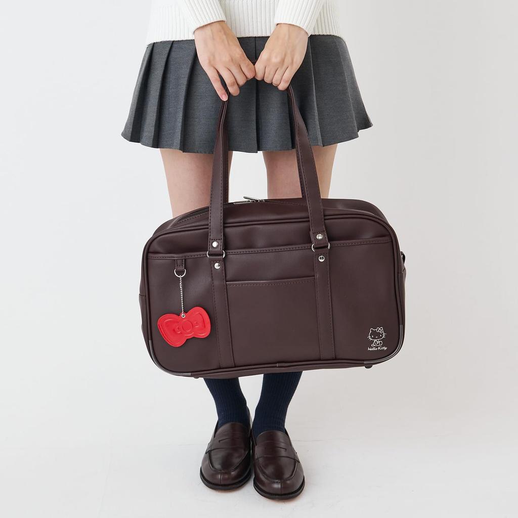 Kuromi School Bag (with storage pocket and synthetic leather) [62058 / Schoolbag, Multifunctional, CHO