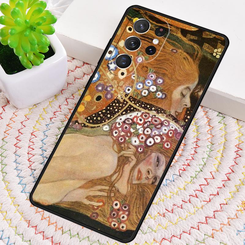 Поцелуй Густава Климта Силиконовый чехол для телефона Samsung Galaxy note 10 pro S26 S25 S24 S23 S22 S21 Plus S25Ultra Capa Cover