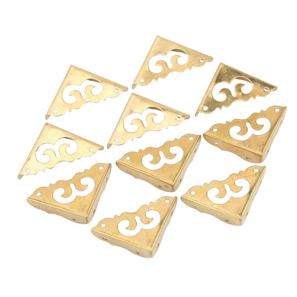 10 шт. металлический уголок-протектор винтажный дизайн элегантный стиль широкое применение прочный латунный уголок