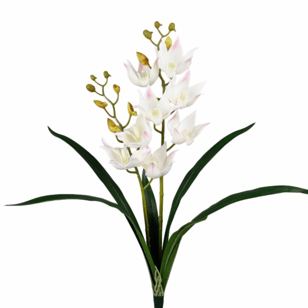 Magpie Orchid Fake Cymbidium Flowers Artificial Cymbidium Faux Flowers Wedding Decor