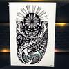 1PC Black Dragon Jurassic Dinosaur Temporary Tattoo Stickers Body Art ARm Waterproof