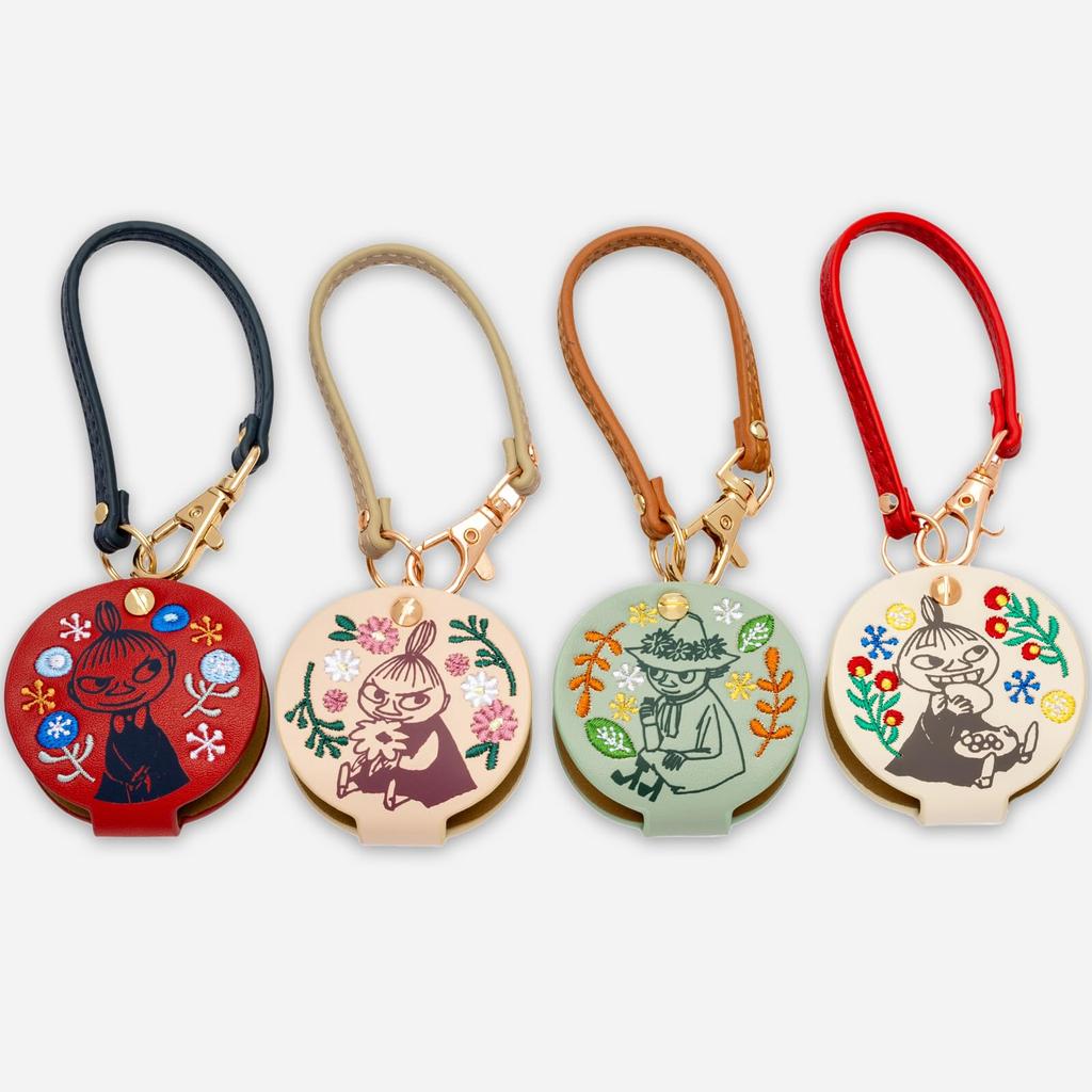 Pocket Watch Field Work Analog Loupe with Strap Moomin Embroidered Hang Watch Snufkin Green [Field Work] Women's 1.5x MOM015-3