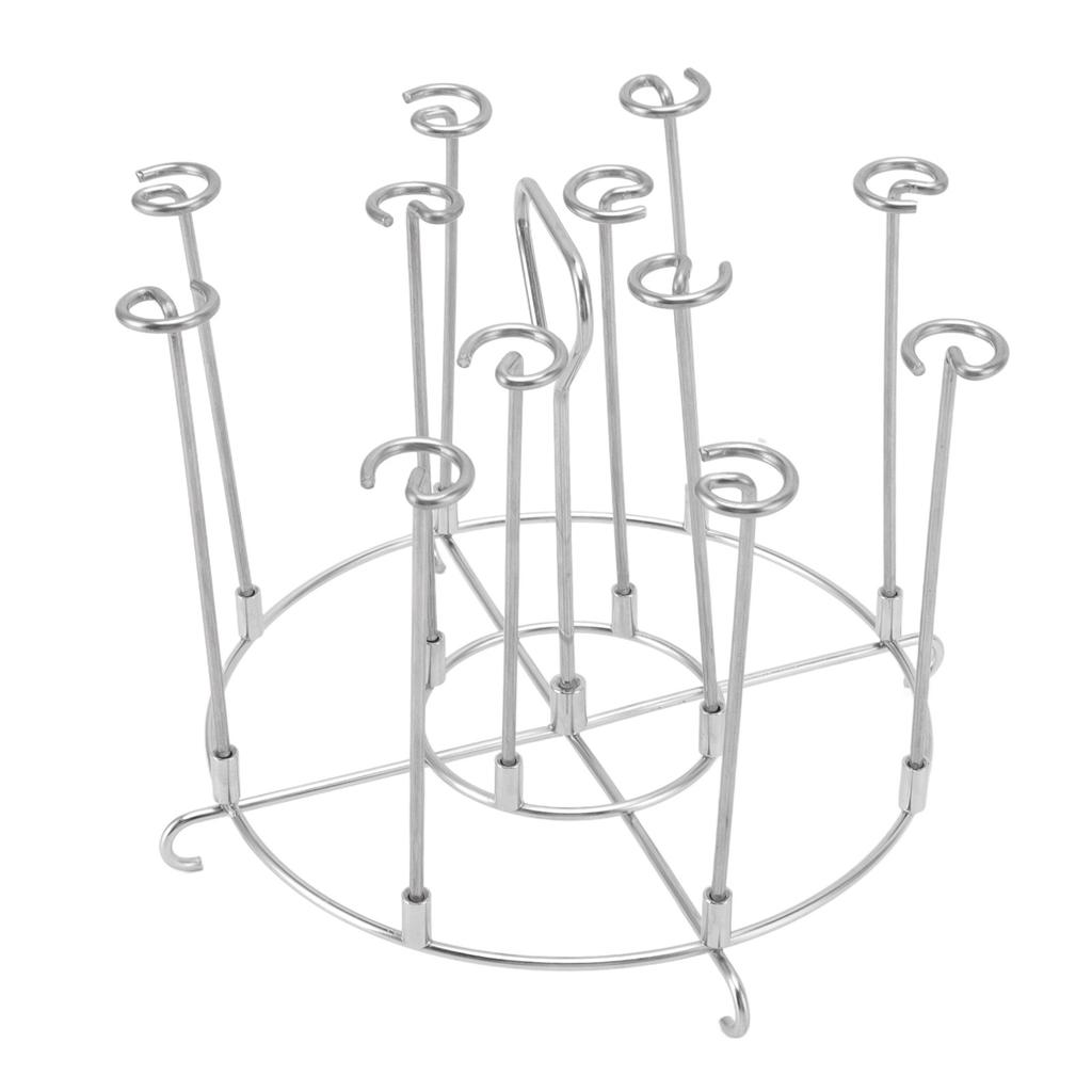 Skewer Stand Stainless Steel Vertical Barbecue Skewers Holder Fryer Accessories for 6 Quart Fryer