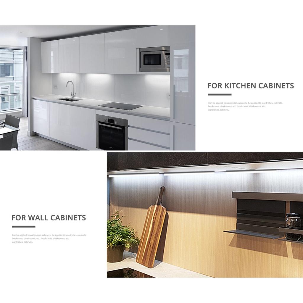 220V Led Lights Backlight for Cabinets Closet Bedroom Kitchen Lighting Warm/White Strip 57cm with Switch Night Light T5 Tube With EU Plug