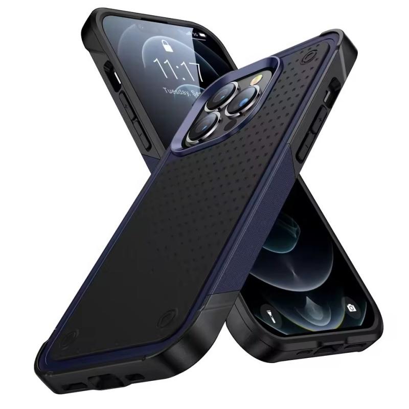 Противоударный бронированный чехол для iPhone 17 16 15 14 13 12 11 8 7 Pro Max Plus XS Max XR X SE Военный класс Защита от падений Силиконовый чехол для телефона