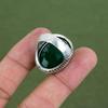 Кольцо с ограненным замбийским изумрудом Кольцо из стерлингового серебра 925 пробы Элегантное ювелирное изделие Кольцо с натуральным драгоценным камнем Кольцо ручной работы Подарки для нее Доступно в размерах колец