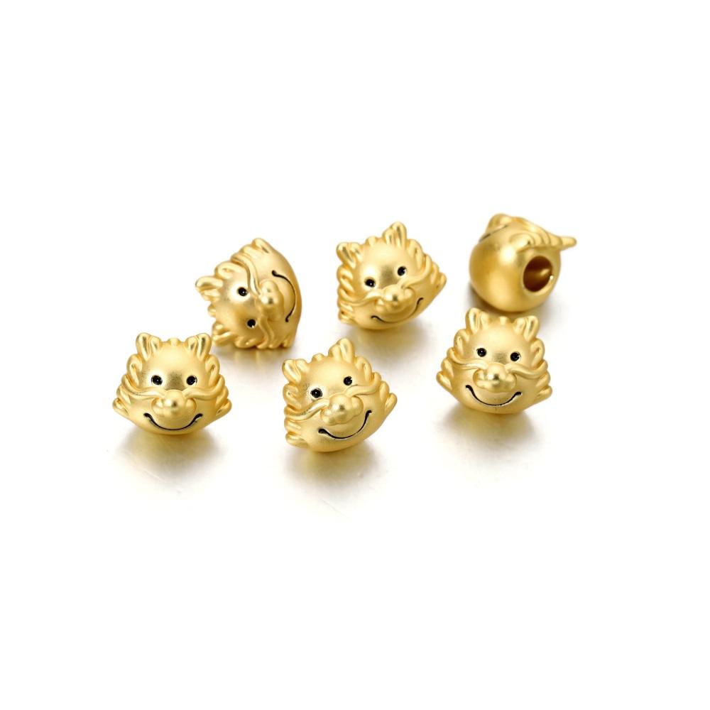 5-12 шт./пакет 12 зодиакальных свободных разделительных бусин, объемные металлические бусины для DIY браслетов, фурнитура для изготовления ювелирных изделий, аксессуары