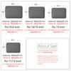 Portable Laptops Sleeve Portable Briefcase Carry Accessory 13/14/15/16 Inch For Macbook Laptop Tablet For Office School Notebook