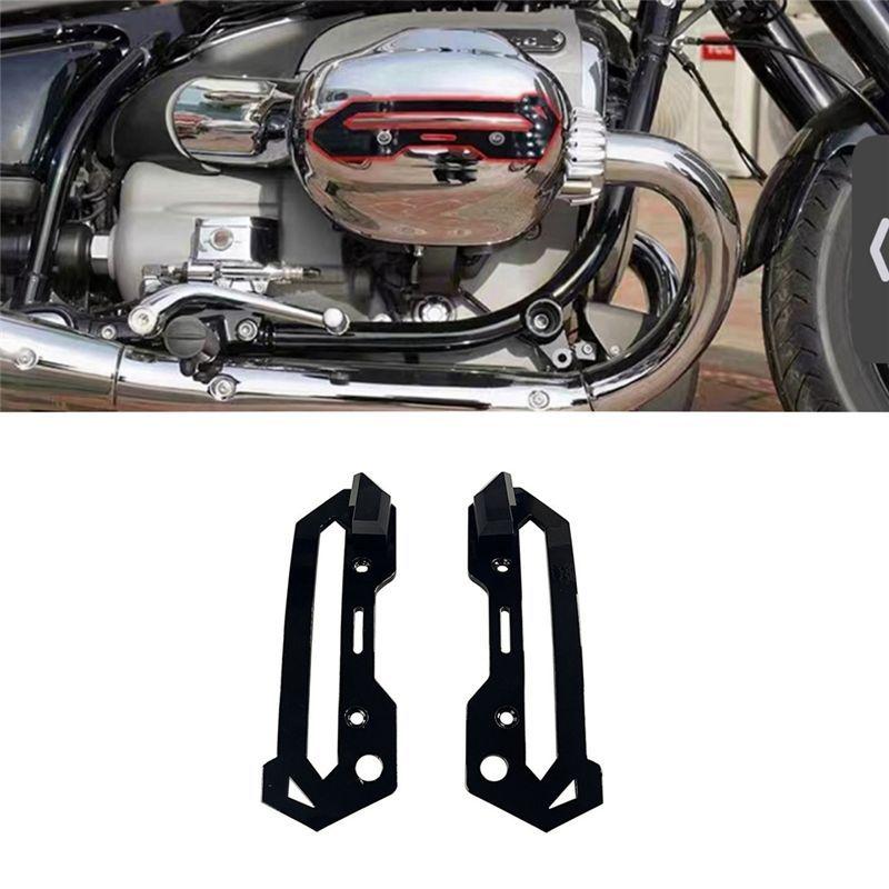 Motorcycle Engine Guard Frame Protection Cover For BMW R18 B Classic Transcontinental Replacement (Black)