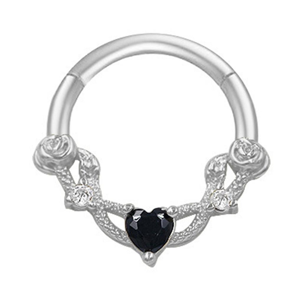 Стильное хрустальное кольцо для носа из нержавеющей стали серебристого цвета, аксессуары для пирсинга тела для вечеринок