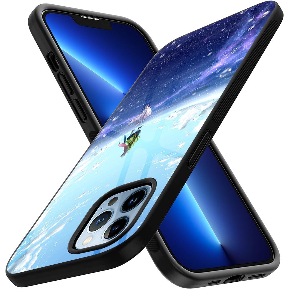 Чехол для телефона Demon Slayer Anime для Iphone 14 13 11 12 Pro Max Mini Xs Xr X, чехол из закаленного стекла для Iphone 7 8 6s Plus Se 2022