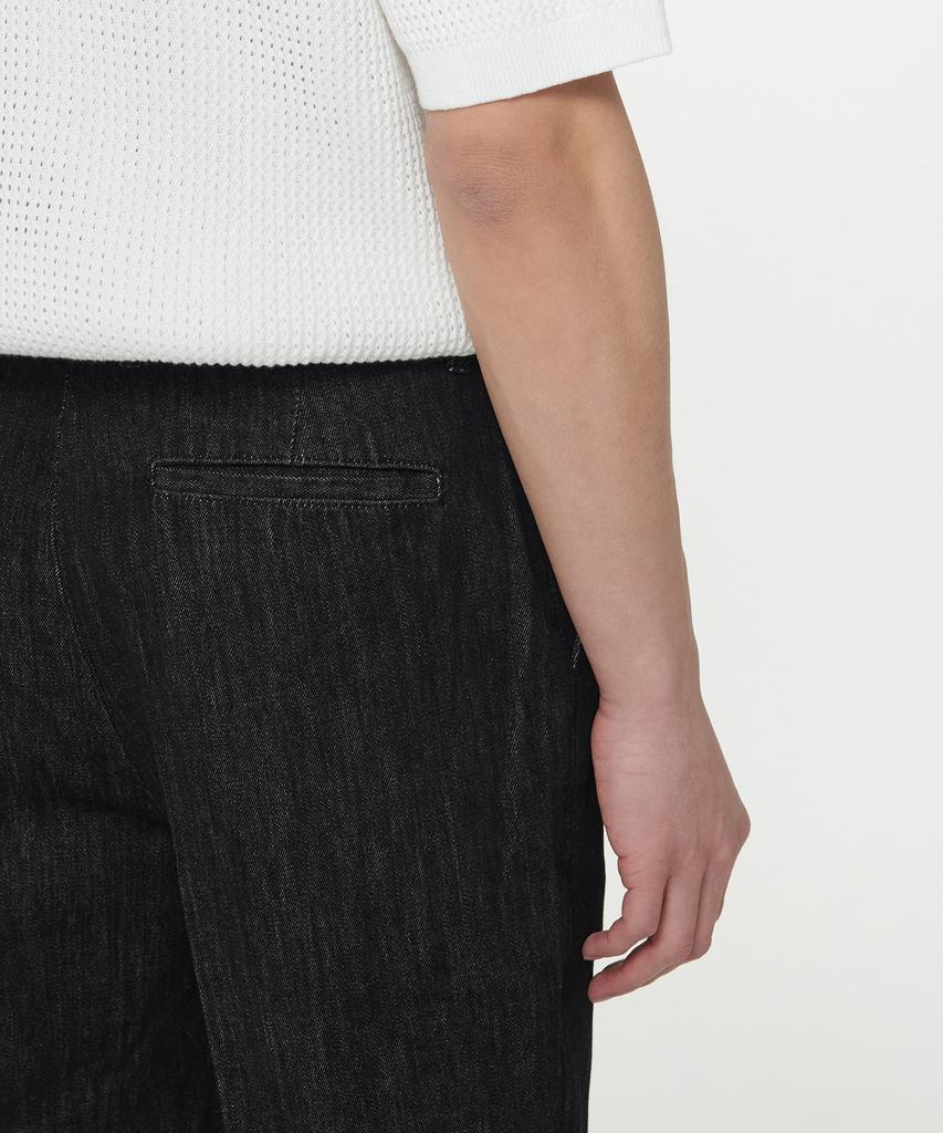 MUSINSA STANDARD Straight Denim Slacks [Raw Black]