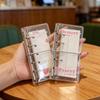 Легкий прозрачный ПВХ-блокнот на кольцах с эластичной лентой M2.5 Журнал на кольцах Органайзер для DIY-стикеров Любители канцелярских товаров
