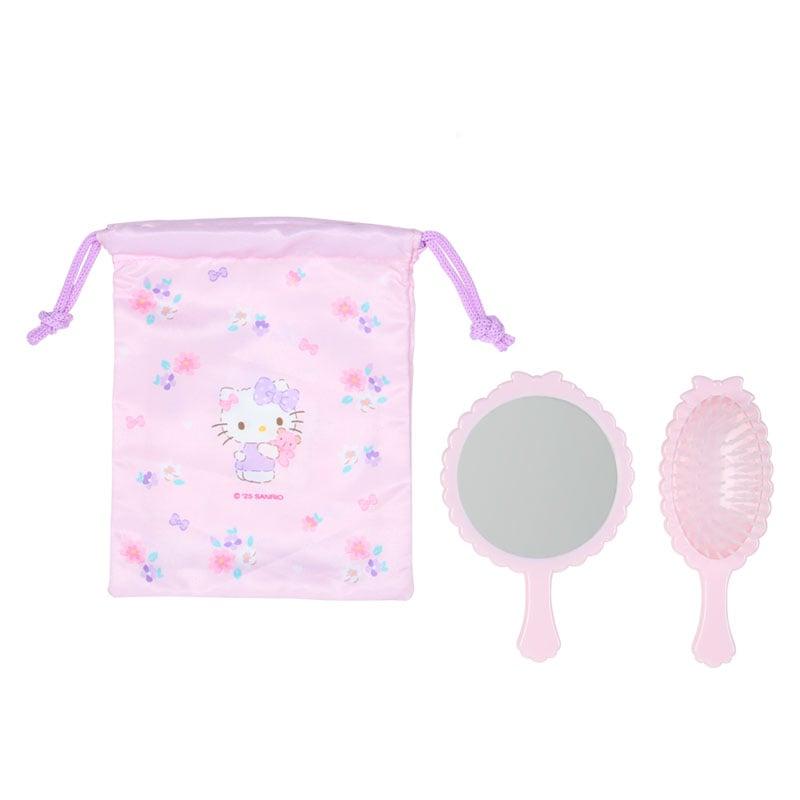 Sanrio Hello Kitty Зеркало и Щетка Набор Япония НОВЫЙ