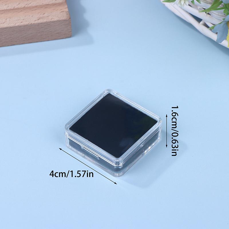 Transparent Diamond Jewelry Display Box With Foam Pad Packaging Box Bare Stone Gem Storage Container Case Glass Beads Organizer