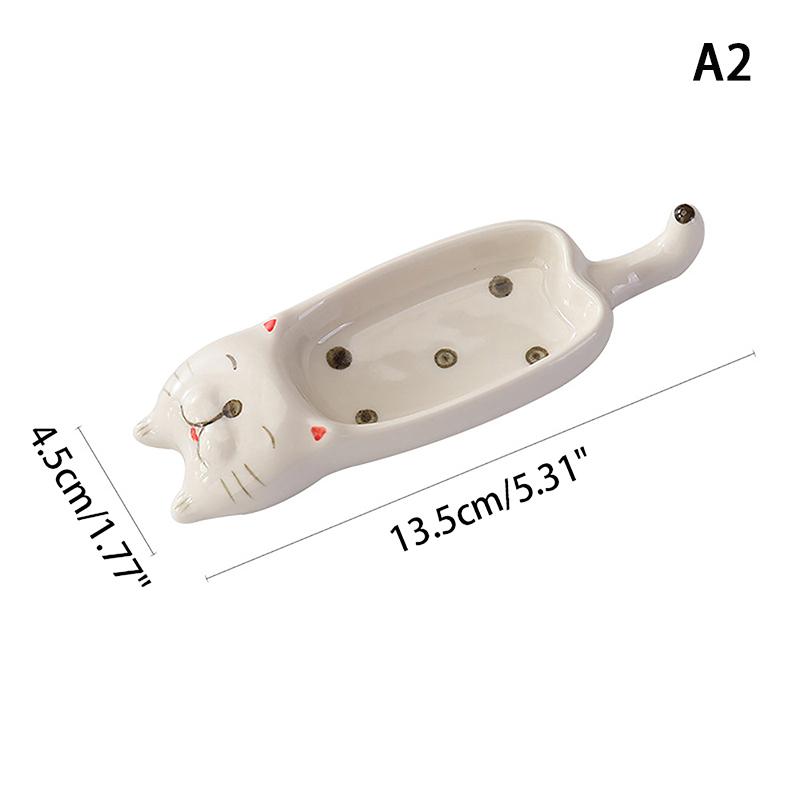 Cartoon Cat / Rabbit Sauce Dishes Ceramic Pot Sauce Dipping Dishes Kitchen Knife And Fork Holder Table Decoration