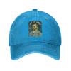 Let it Gogh Funny Vincent Van Gogh Starry Night Unstructured Baseball Cap Painting Distressed Cotton Hat Adjustable Snapback