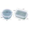 Round Mini Refrigerator Crisper Storage Box Plastic Sealed Lunch Container Fresh-Keeping Kitchen Storage Containers With Lid