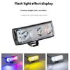 A086-4C 4 LED Motorcycle Spotlight Waterproof Aluminum Shell 12-60V Motorbike Headlight