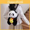 Panda Plush Cute Handheld Avocado Mahjong Gourd Design Children Backpack