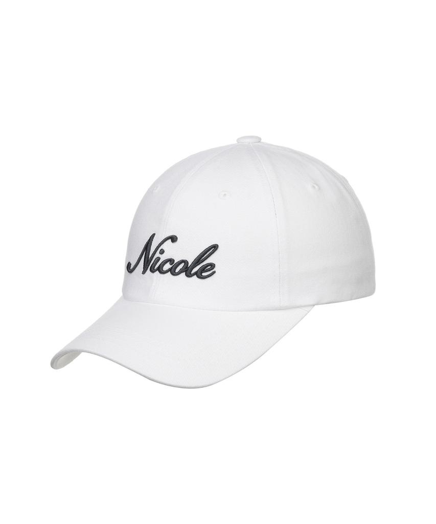 Кепка с вышивкой Nigaennikol Nicole_Белый Уголь