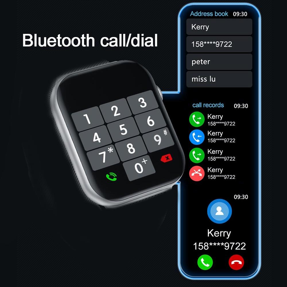 696 Hw22 Смарт-часы Серии 6e 1,75-дюймовый Экран Full HD Bluetooth Звонок DIY Циферблаты Умные Часы Фитнес-часы Для Androis Ios