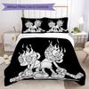 KNDCKDUT Pattern Bedding,Quilt Set Quilt Cover Pillowcase Home Birthday Gift (1*duvet cover+2*pillowcase,without core)ZSJT0917059