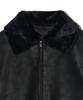 Peace Maker [2Type] Suede Mustang Padded Blouson (Black)