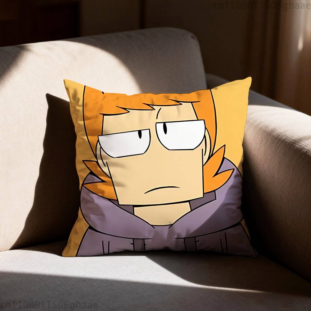 Аниме Eddsworld наволочка с Мэттом, повседневный стиль, декоративная, подходит для домашнего декора, без наполнителя