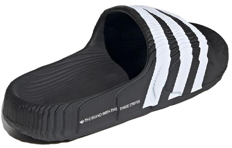 Шлепанцы Adilette 22 Adidas Originals 'Черный Белый' IF3670
