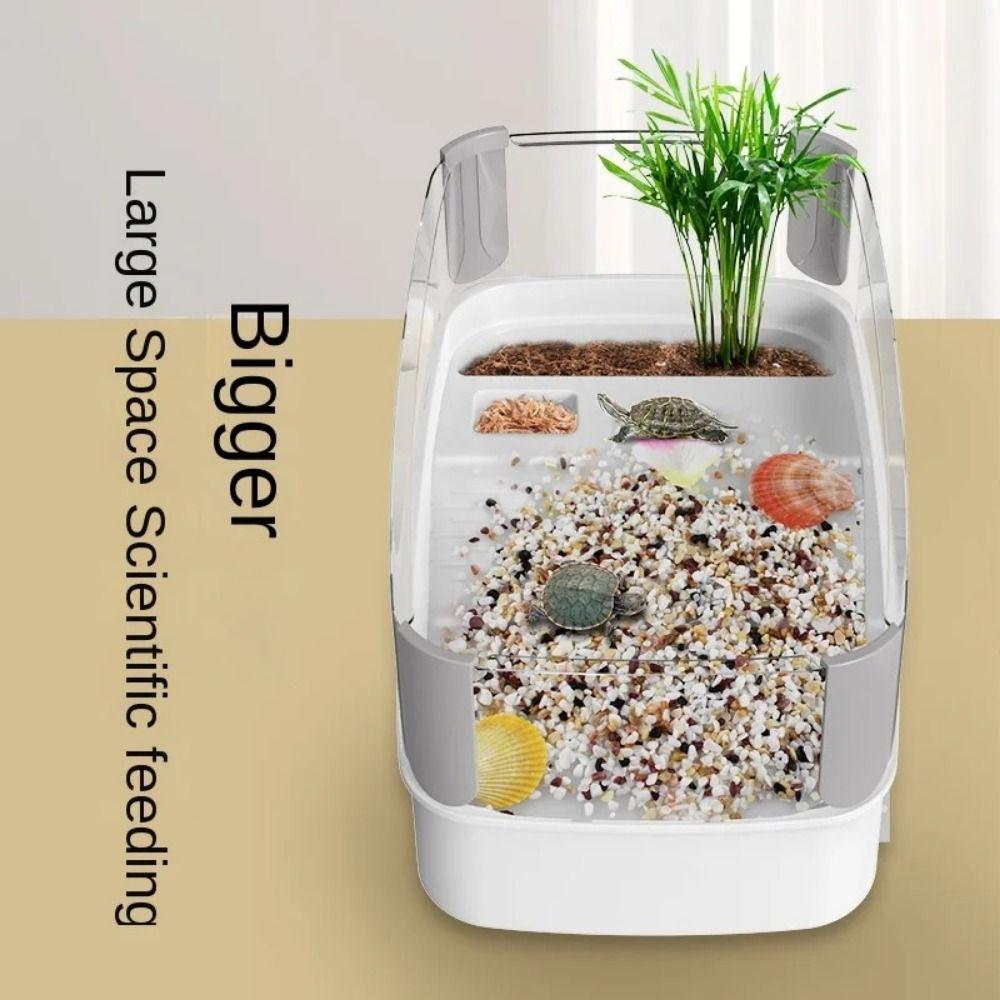 Multi-function Area Turtle Tank Bask Platform Indoor Turtle Enclosure Turtle House Reptile Habitat