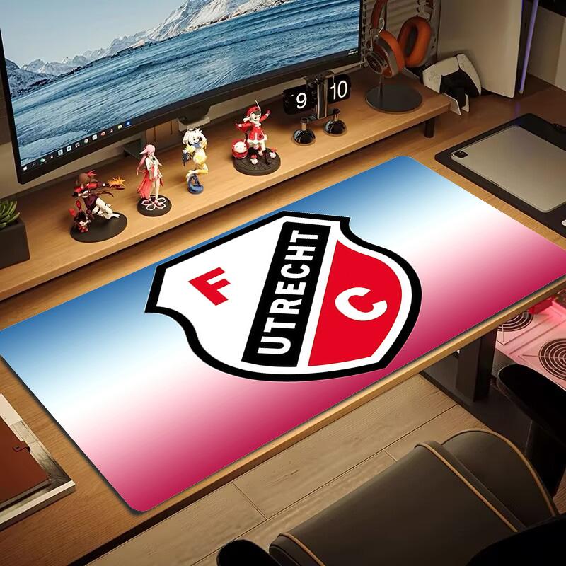 FC Utrecht Print Cushion Non-slip Laptop Tablet Big Mousepad XXL Mat Mini PC Playmat With Lock edge