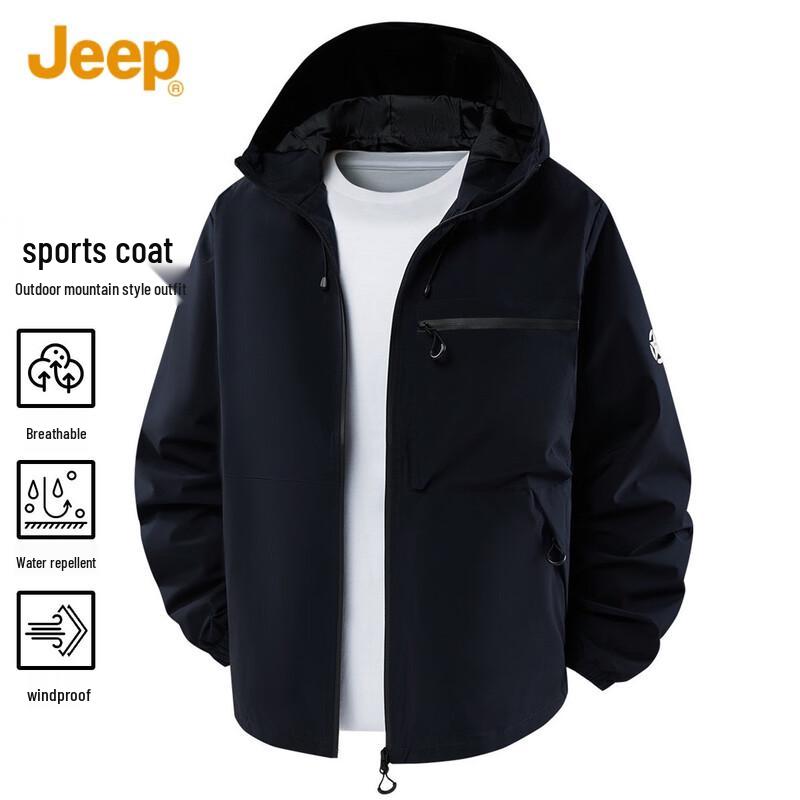 JEEP Men's Versatile Hooded Jacket