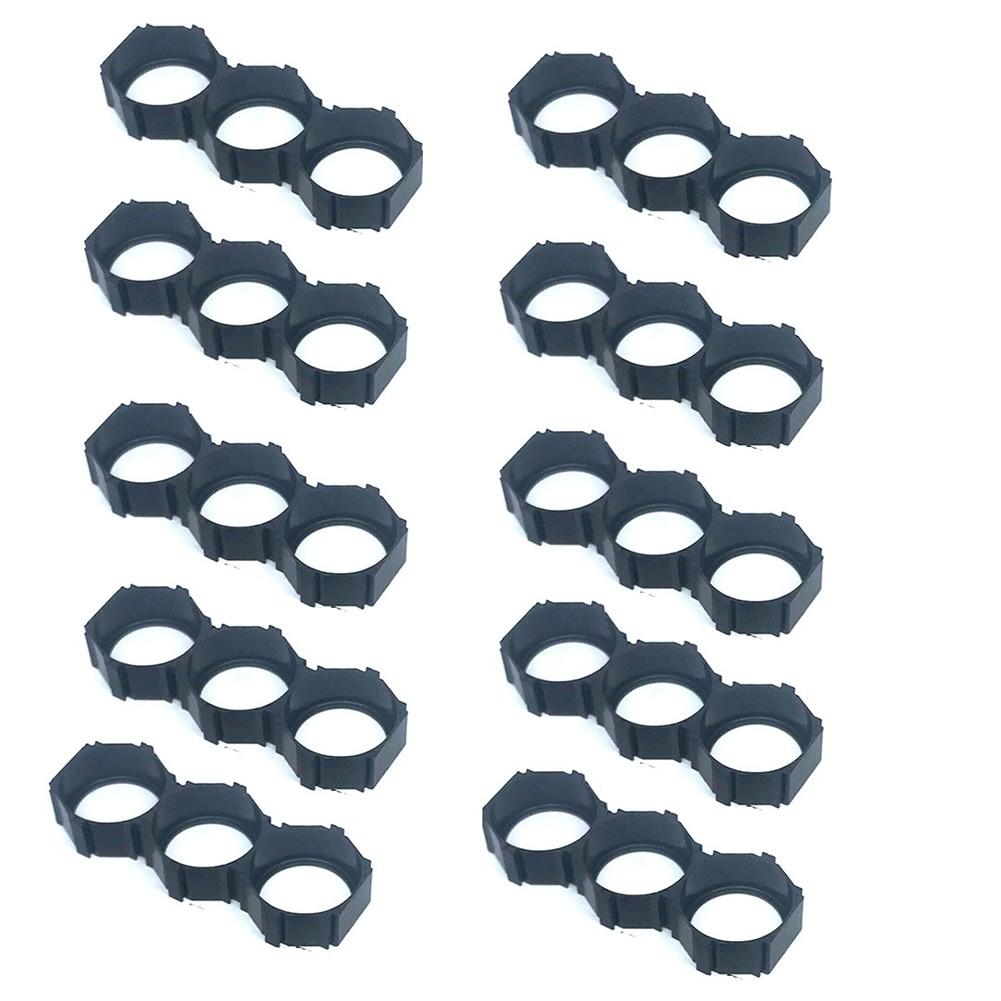 10pcs For 21700 Cell Holder Brackets Plastic Frame ABS+PC Black Design