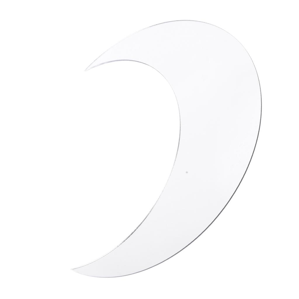 Наклейка на стену в форме луны, акриловая декоративная фоновая наклейка для домашнего офиса, коридора, серебра