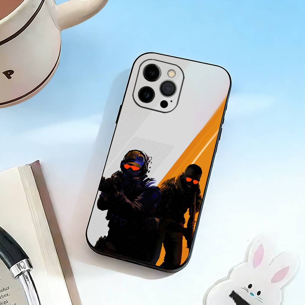 Чехол для телефона Counter Strike CS GO GO для iPhone 17, 16, 15, 14, 13, 12, 11 Plus, Pro Max, Другие Мягкий Черный Чехол