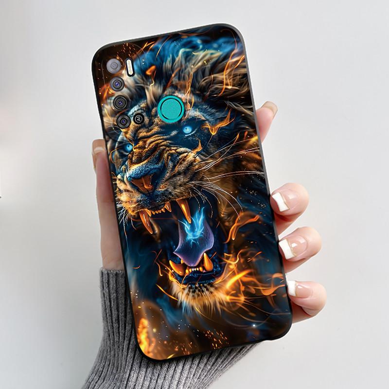 Защитный противоударный мягкий чехол для телефона Tecno LC7/Pouvoir 4/Pouvoir 4 Pro/LC8/Spark Power 2 Черный чехол Уникальный дизайн Обложка