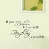Believe Waterproof Removable If You Self-adhesive Sticker Wall Decal Home Ornaments