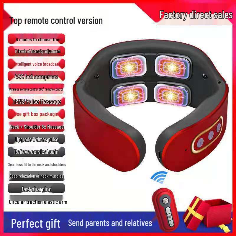 Умный электромагнитный импульсный массажер для шеи и позвоночника