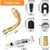 French Valve Replacement Kit Universal Presta Valve Core Replacement Set CTRICALVER Valve Insert Bicycle Valve Insert Car Valve Air Pump Road Bike
