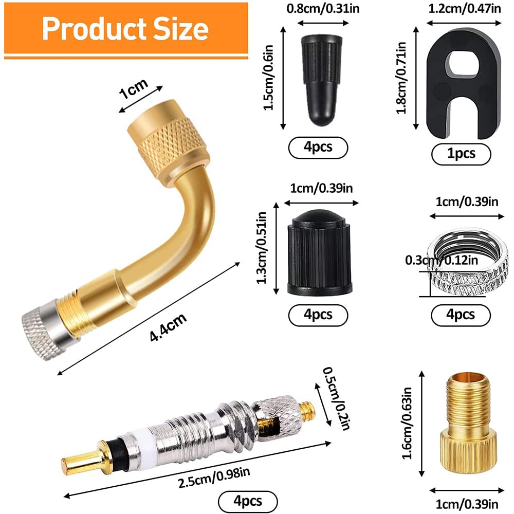 French Valve Replacement Kit Universal Presta Valve Core Replacement Set CTRICALVER Valve Insert Bicycle Valve Insert Car Valve Air Pump Road Bike