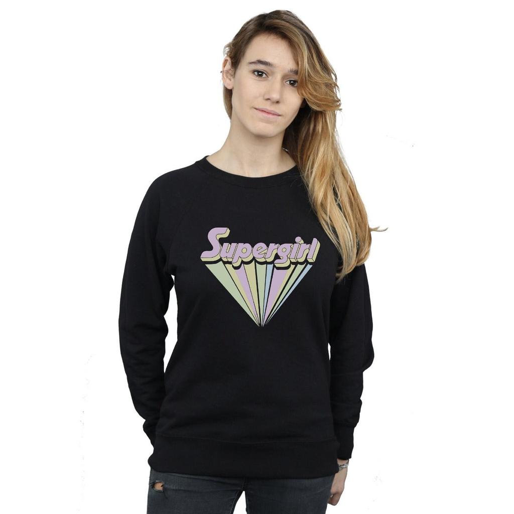 DC Comics Womens/Ladies Supergirl Pastel Logo Sweatshirt