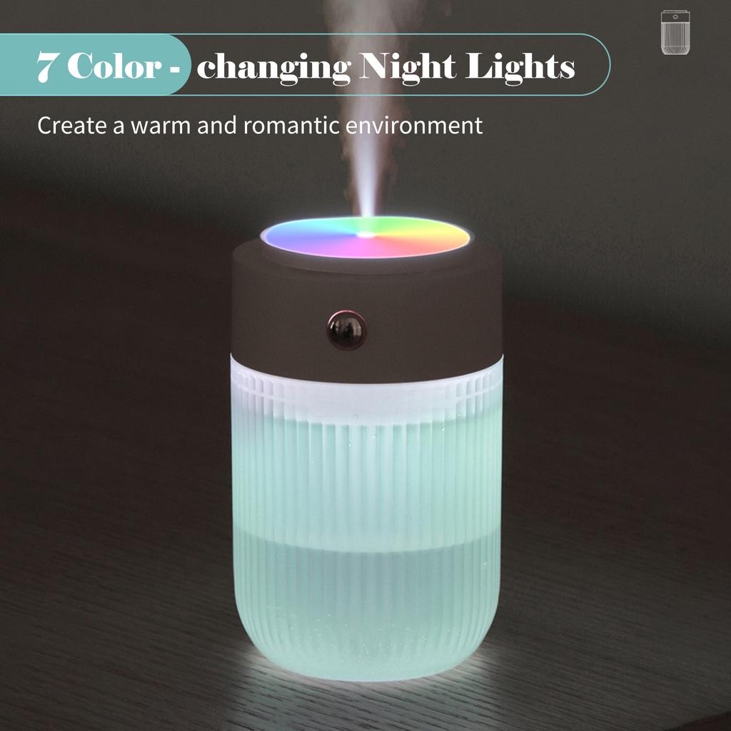 250mL Car Mist Humidifier with Colorful Night Light Desktop USB Mist Humidifier Cool Air Humidifier
