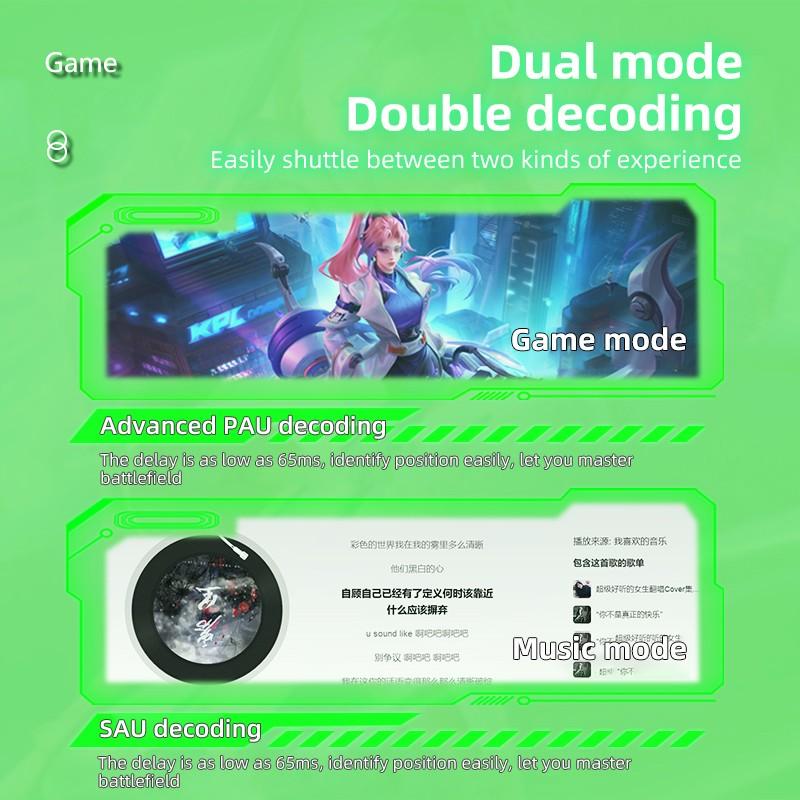 VAORLO N35 TWS игровые наушники Беспроводная Hi-Fi стерео музыка игровая гарнитура с низкой задержкой Super Bass наушники с шумоподавлением