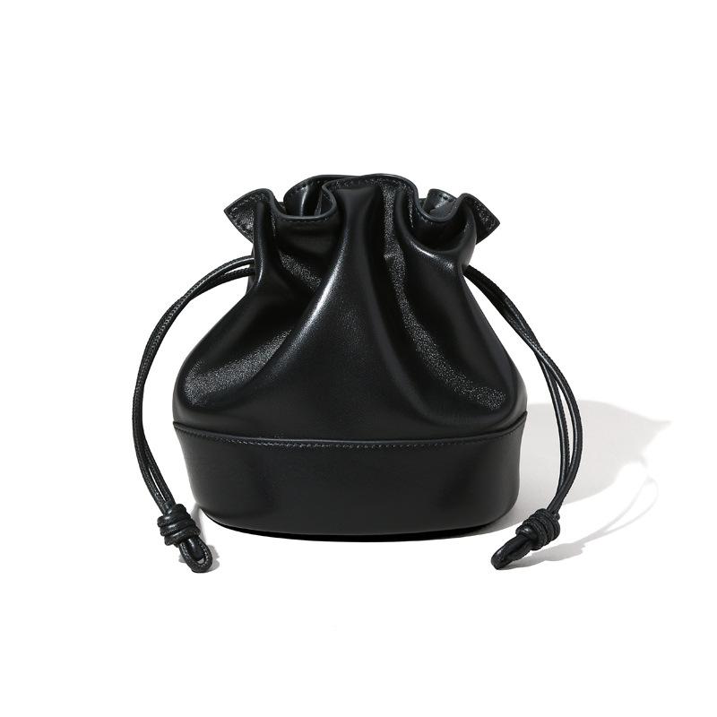 Drawstring Leather Cloud-shaped Bag, High-end and Fashionable Underarm Single-shoulder Bag, Large-capacity Bucket Bag, Crossbody Small Bag