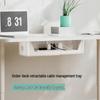 Выдвижной лоток-органайзер для кабелей под стол с держателем для сетевого фильтра без сверления