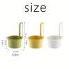 Hanging Sink Basket Button Drain Storage Split Filter Basket 1 Second Install for Kitchen Bathroom Space Saving Durable Plastic
