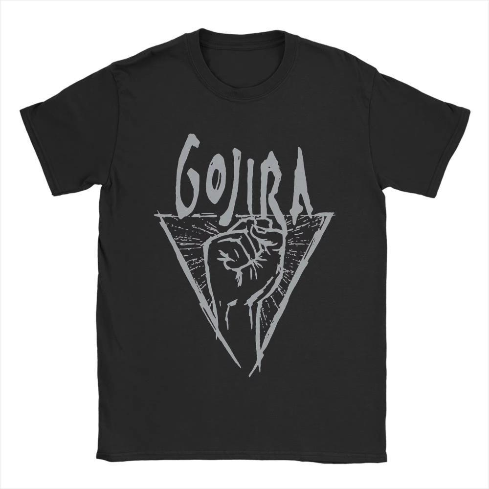 Unisex Women Gojiras Rock Metal Band Printed T Shirt Cotton Tops Novelty Short Sleeve O Neck Tees Gift Idea Oversized Tshirts