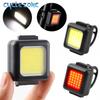 Bicycle Front Rear Light Type-C Rechargeable Bike Headlight Taillight Night Riding Safety Warning Tail Light Cycling Accessories