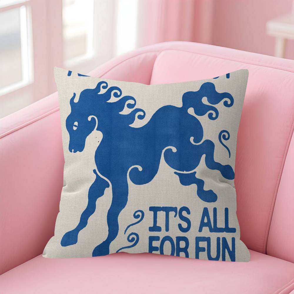 Art Alex Khabbazi Japanese Cushion Cover Inches Farmhouse Decor Home Throw Pillow Covers for Couch Decorations